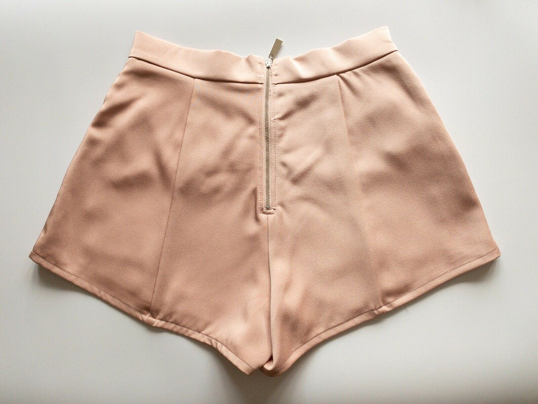 Runaway The Label Blush Satin Type Shorts Size 10 UK - BB Fashion Outlet