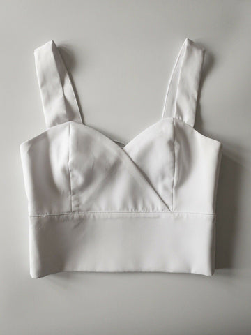 Runaway The Label Alicia Crop Top Sizes 6, 12 White - BB Fashion Outlet