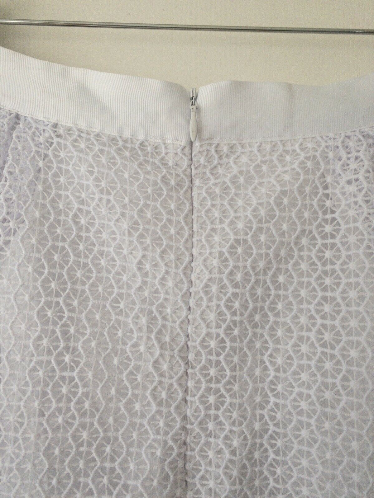 Mademoiselle R La Redoute White Layered Skirt Size 10 W28