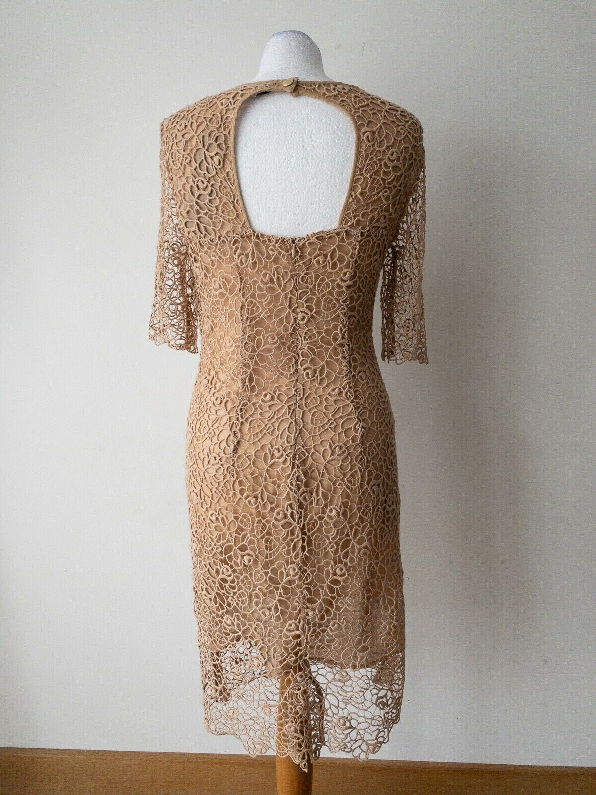 Laura Clement La Redoute Crochet Layered Dress Size 10