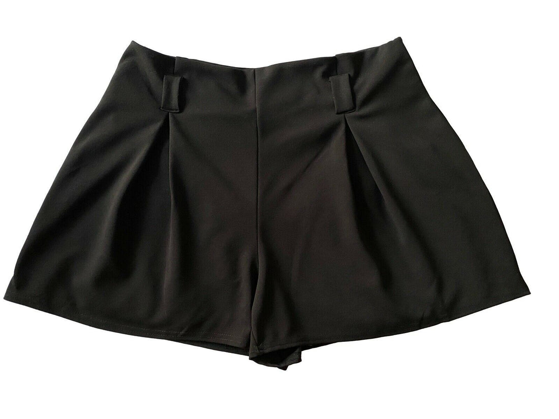 New Look Black Tailored Paperbag Shorts W34 Size 14, W36 Size 16 UK - BB Fashion Outlet