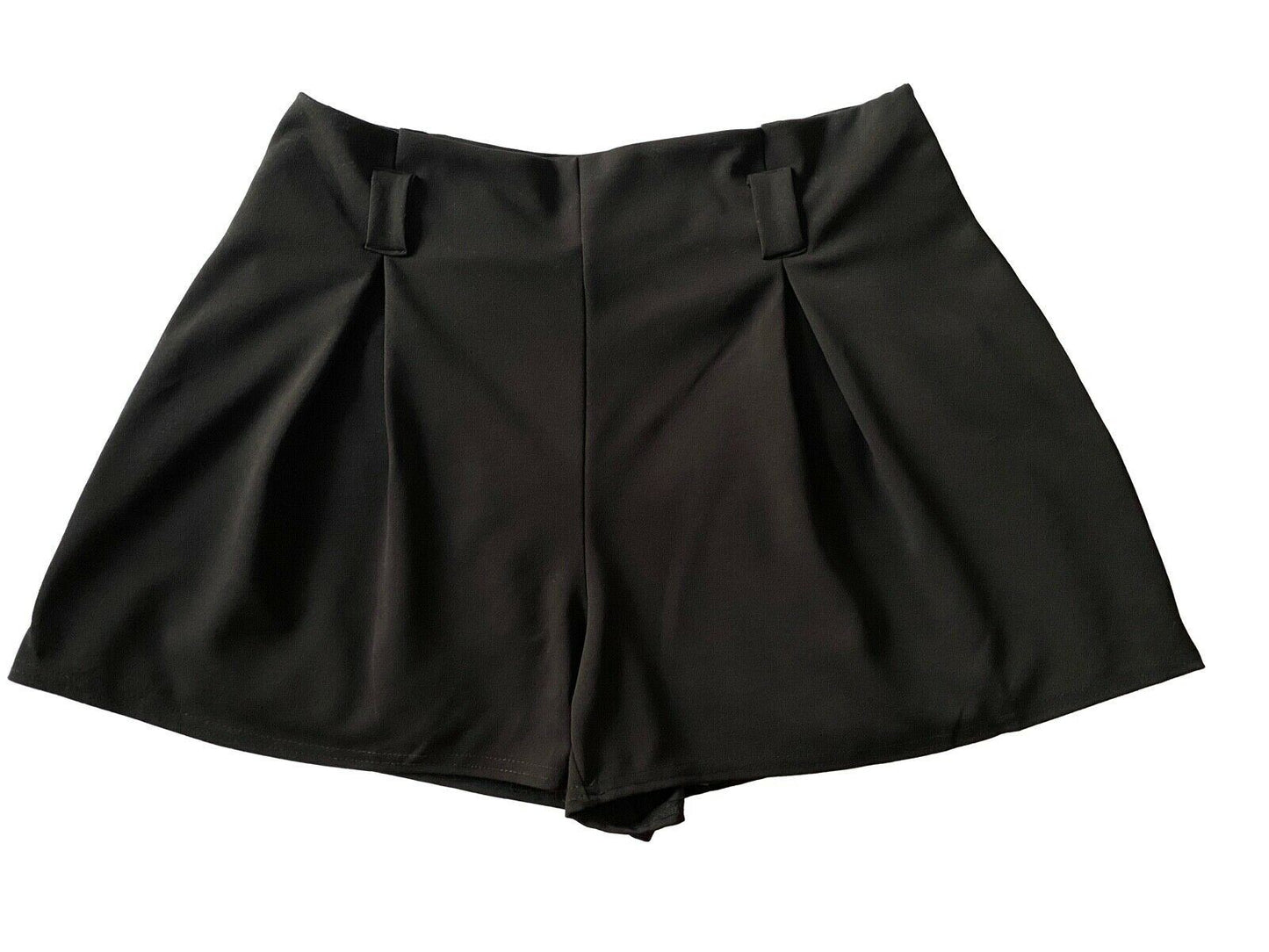 New Look Black Tailored Paperbag Shorts W34 Size 14, W36 Size 16 UK