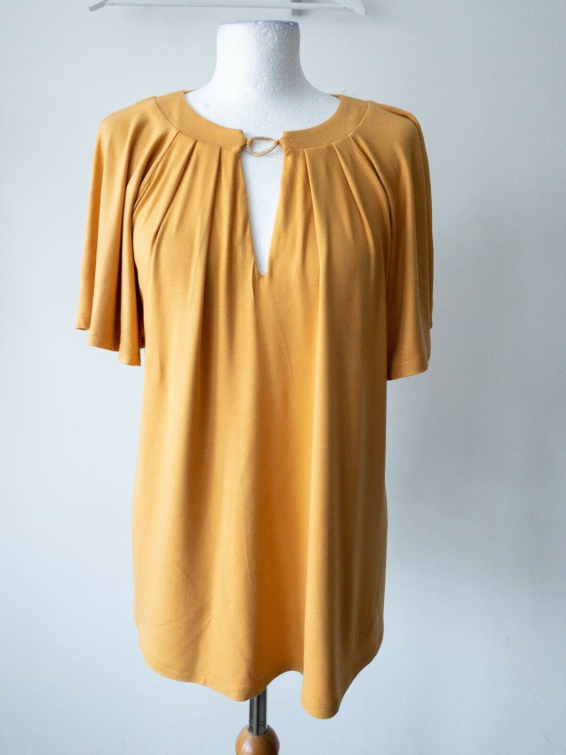 Mustard Yellow Flared Top Size 12 - Beagle Boutique Fashion Outlet