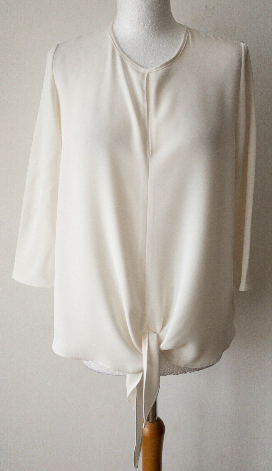 River Island Key Hole Tie Front Blouse Size 6 would fit 8 10 Oversized