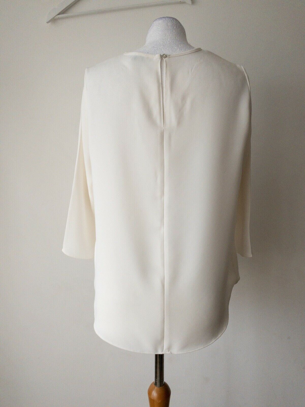 River Island Key Hole Tie Front Blouse Size 6 would fit 8 10 Oversized