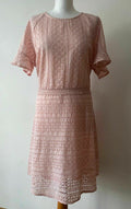 Studio Broderie Dress Sizes 12, 14, 16, 18, 20 Blush Pink or Aqua[14,Aqua] - BB Fashion Outlet