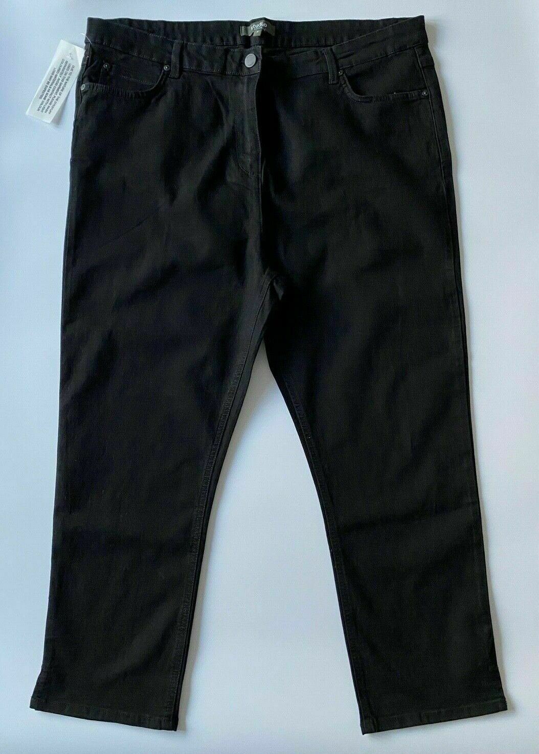 Studio Capri Jean Blue or Black 18, 20, 24 - BB Fashion Outlet