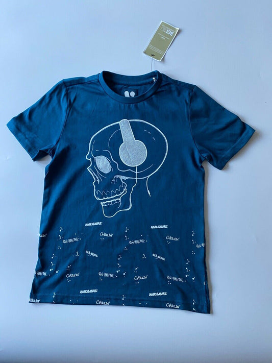 Boys VERY Skull Print T-shirt Age 9 Years Old