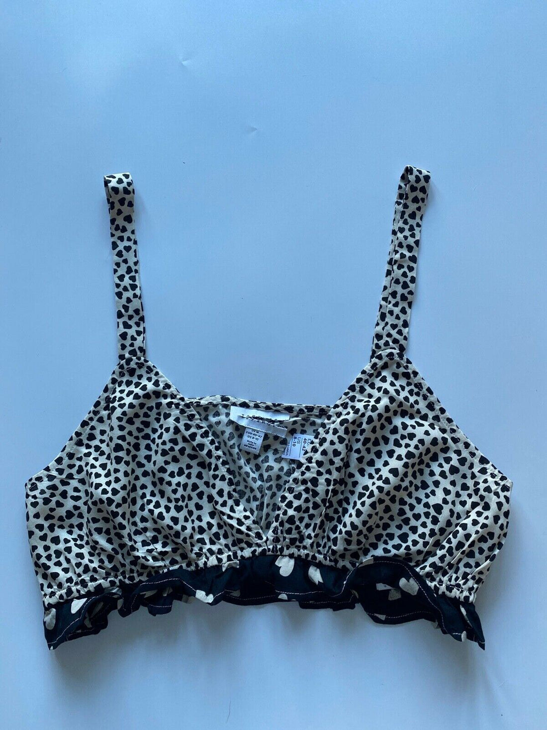 Topshop Heart Pattern Bralet Size M - BB Fashion Outlet