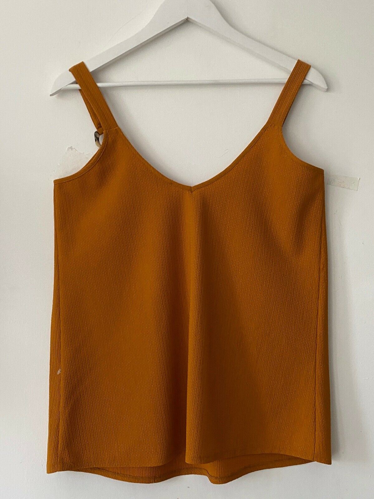 Burnt Orange Vest Top Size 12