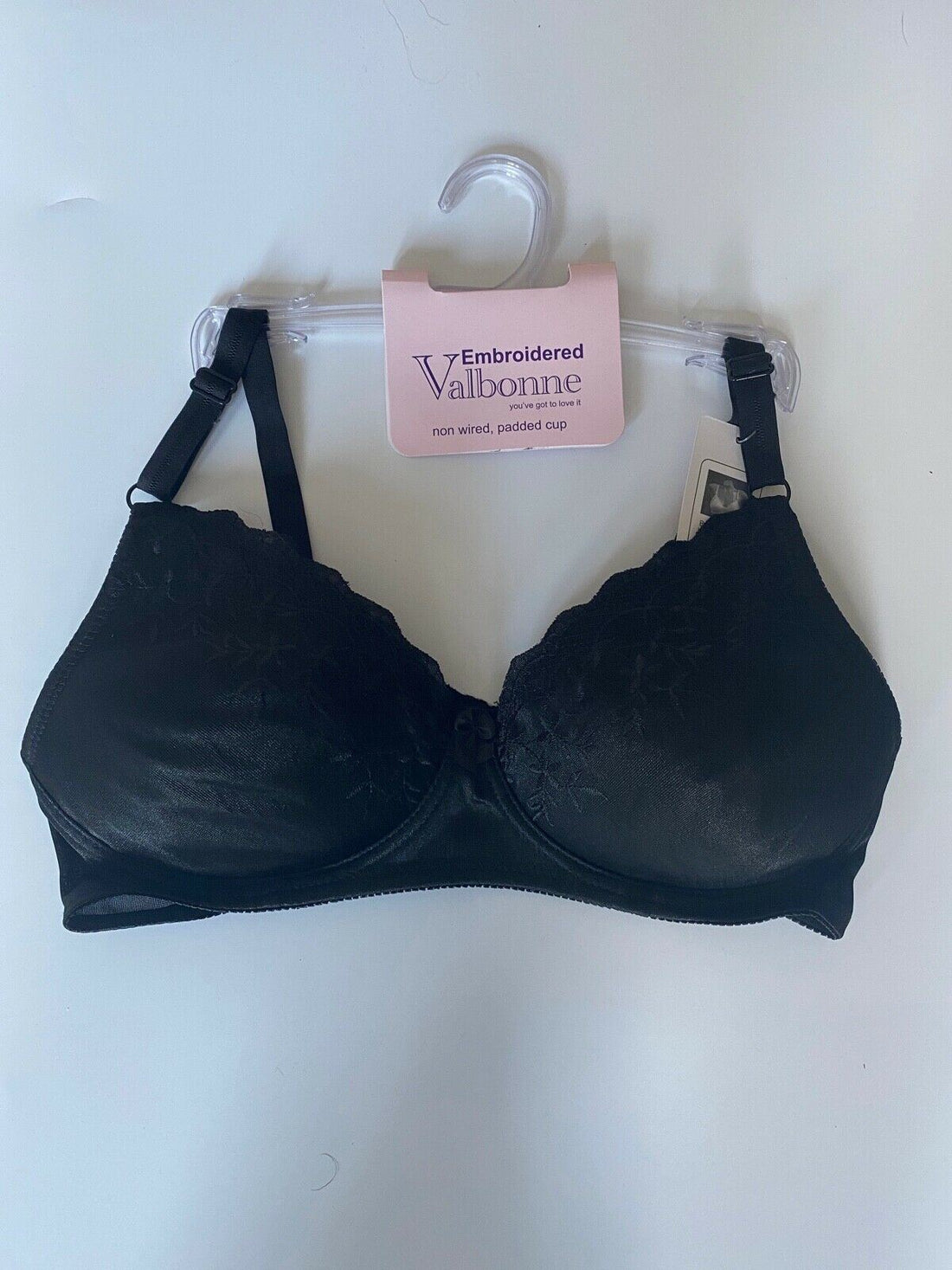 Valbonne Non-Wire Bra Size 34D Black - BB Fashion Outlet