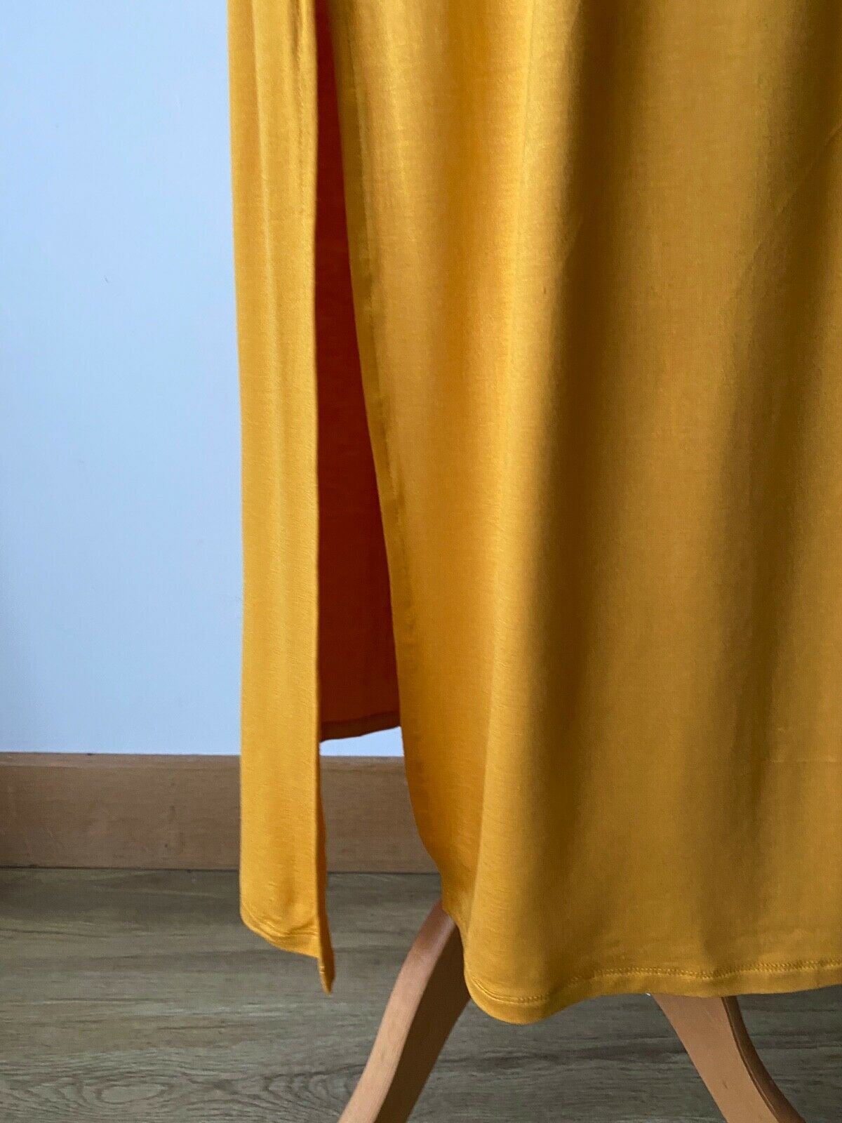 Very Mustard Yellow Strapless Maxi Dress Size 8