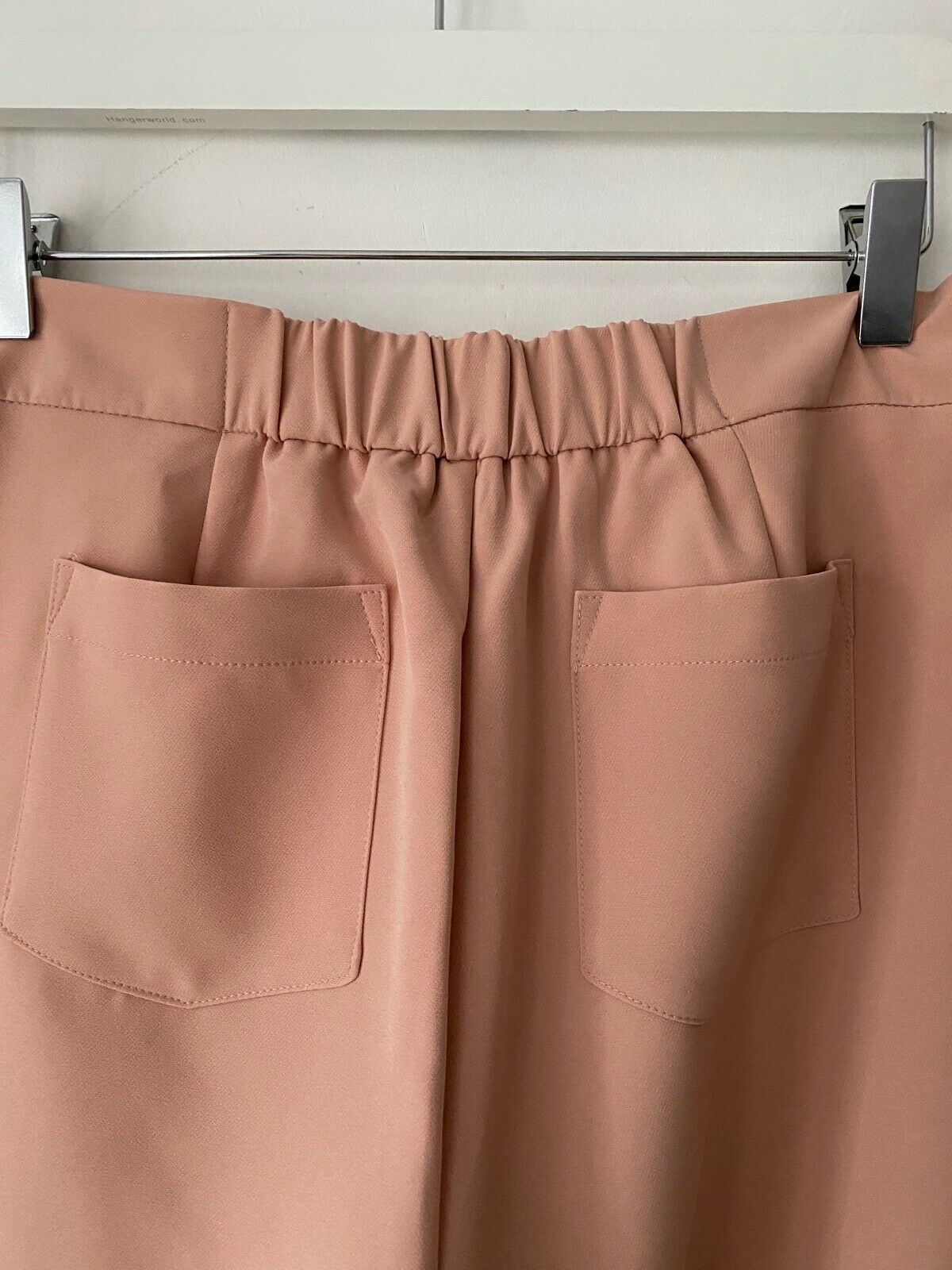VERY Blush Pink Crop Trousers Size 10
