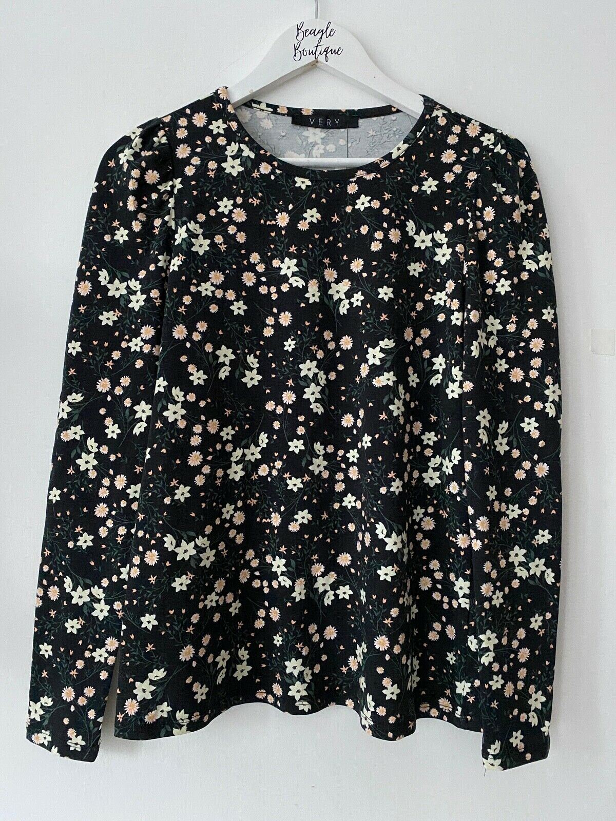 Very Ditsy Floral Long Sleeve T-Shirt Size 10
