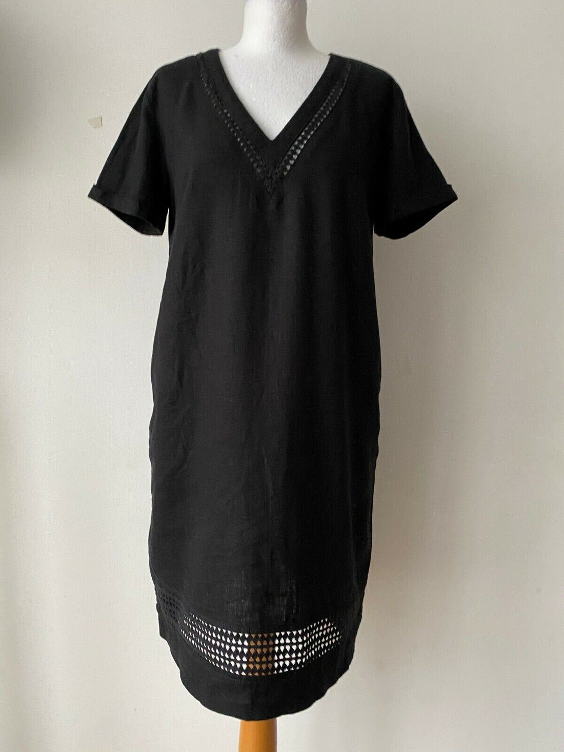 Next Linen Blend Collection Black Shift Dress Sizes 6, 8, 10, 12 - Beagle Boutique Fashion Outlet