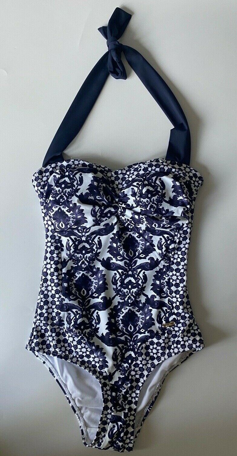 Joules Prudith Damask Halter Swimsuit Sizes 6, 14 UK - BB Fashion Outlet