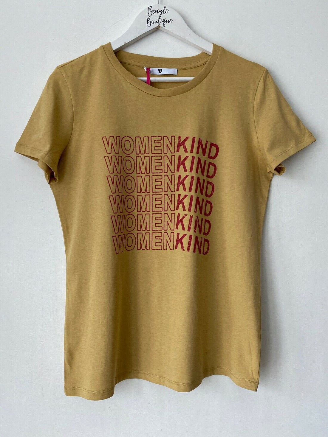 Very Kind Slogan -T-Shirt Yellow Size XS 6 - 8 - BB Fashion Outlet