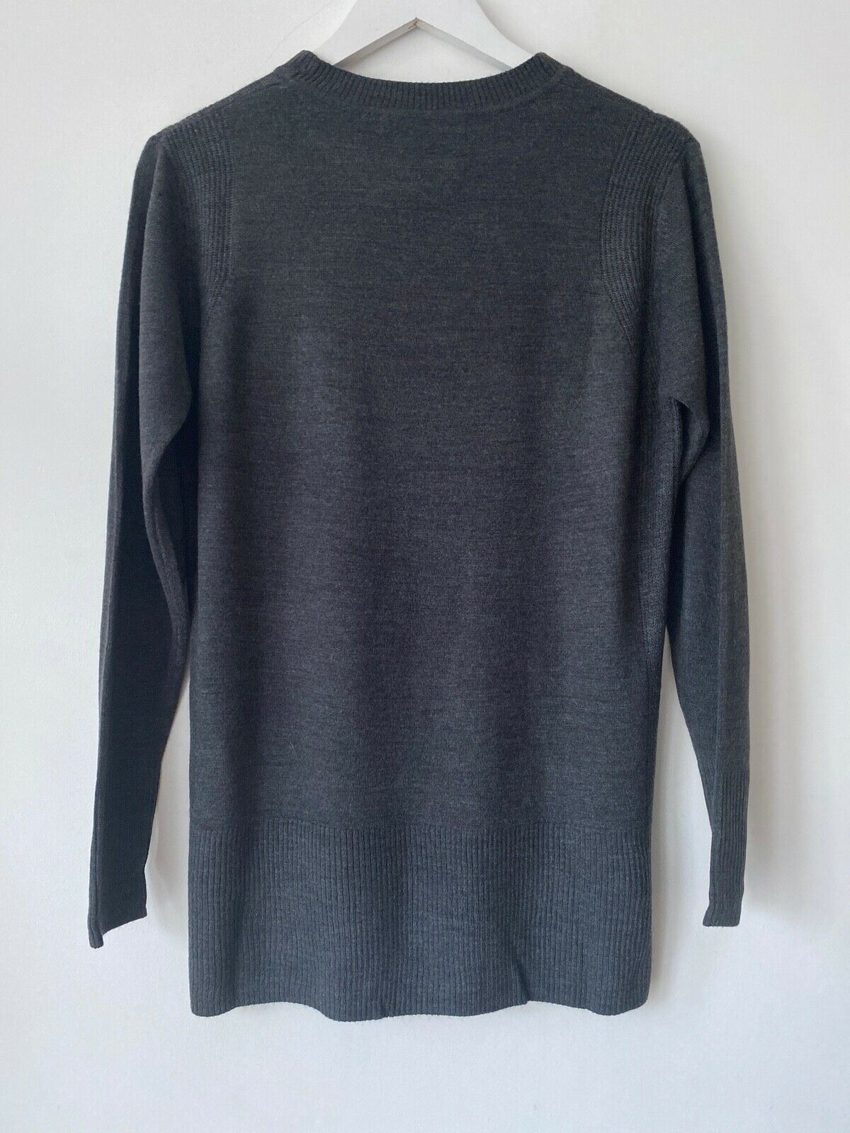 VERY Grey Knit Jumper Size 10 - Beagle Boutique Fashion Outlet