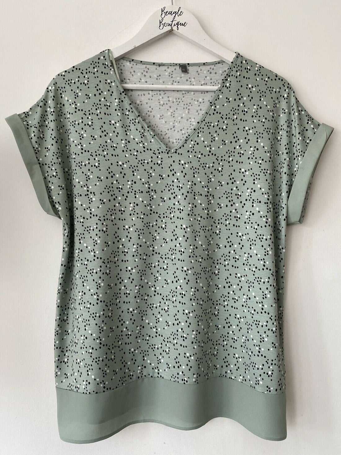 Matalan light Green spot T-Shirt Sizes 8, 10, 12, 14 UK - BB Fashion Outlet