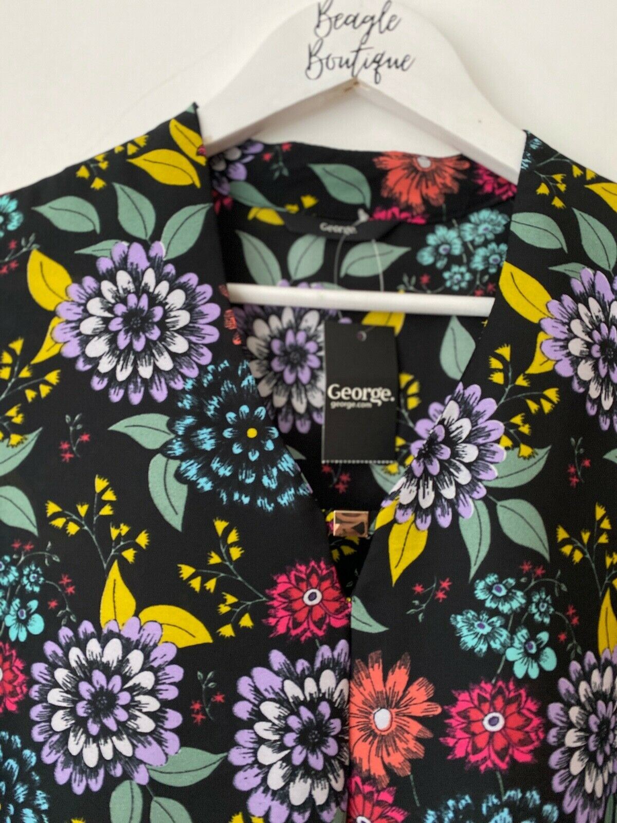 George Sleeveless Floral Blouse Size 16