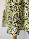 Very Yellow Floral Chiffon Lined Dress Size 12 - BB Fashion Outlet