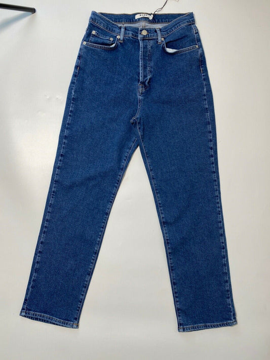 NA-KD High Waist Straight Leg Jeans Blue Sizes 14, 16