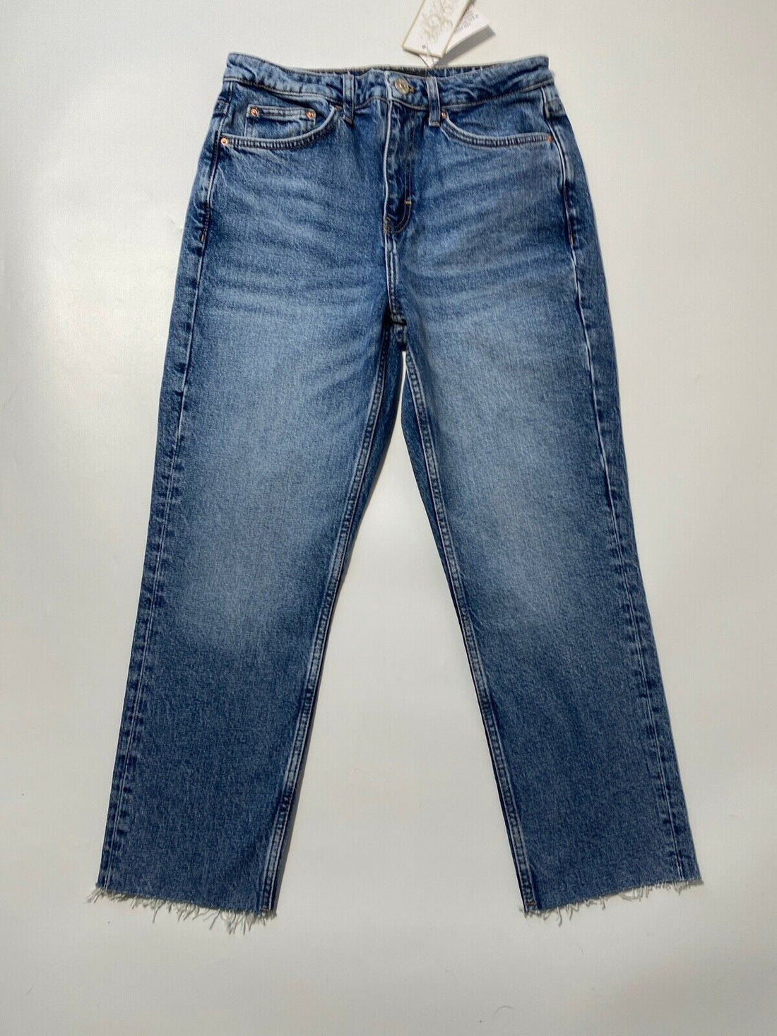 Very Mid Wash Blue High Waist Crop Jeans   Size 10 Short, 6 Regular - Beagle Boutique Fashion Outlet