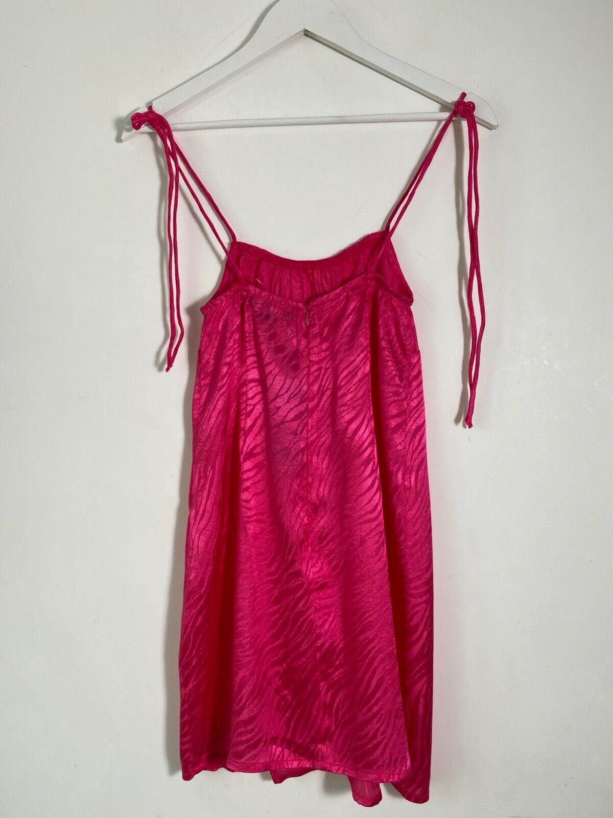 Motel Rocks Adara Dress Atin Sebra Fuschia Dress Size XS - Beagle Boutique Fashion Outlet