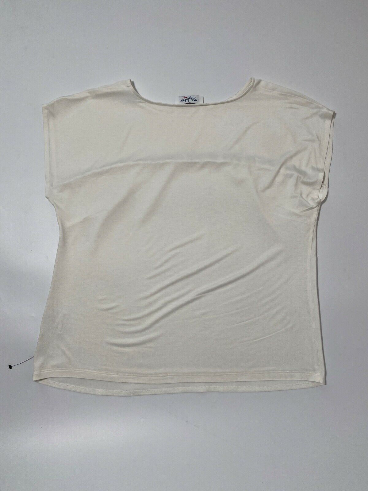 ** Damaged** White Contrast T-Shirt Size 12