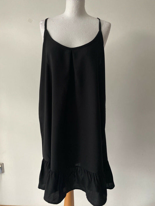 STUDIO Sleeveless Dress Sizes 12 / 14 Black