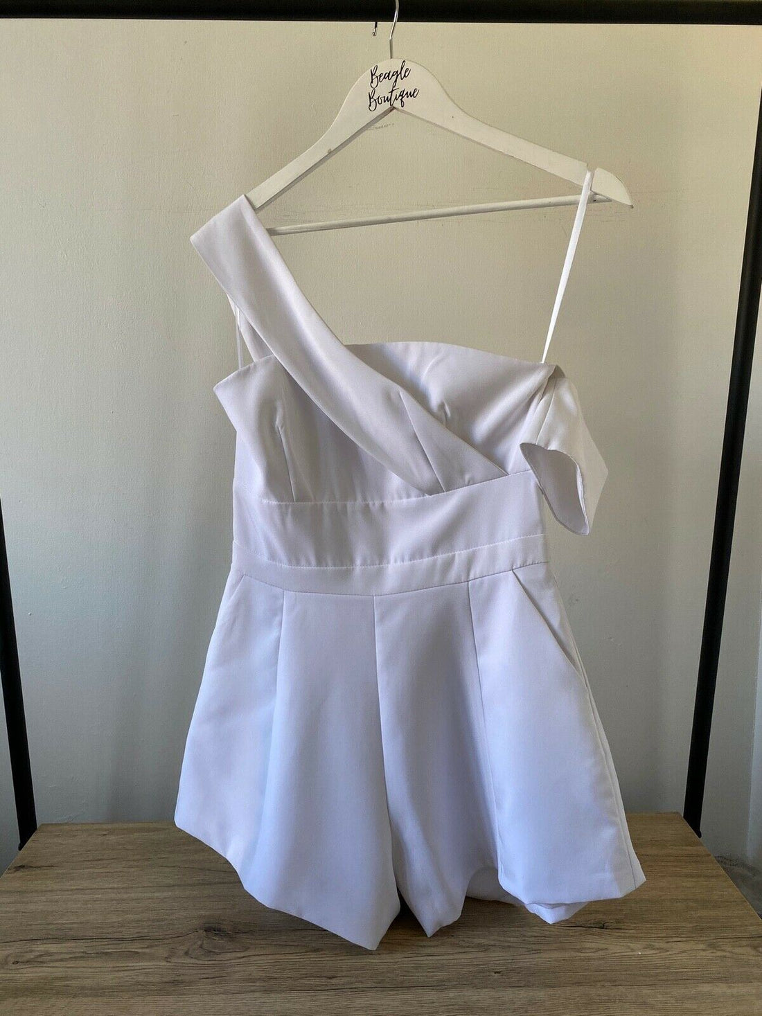 Runaway Elixir Playsuit White Sizes 8, 12 UK - BB Fashion Outlet