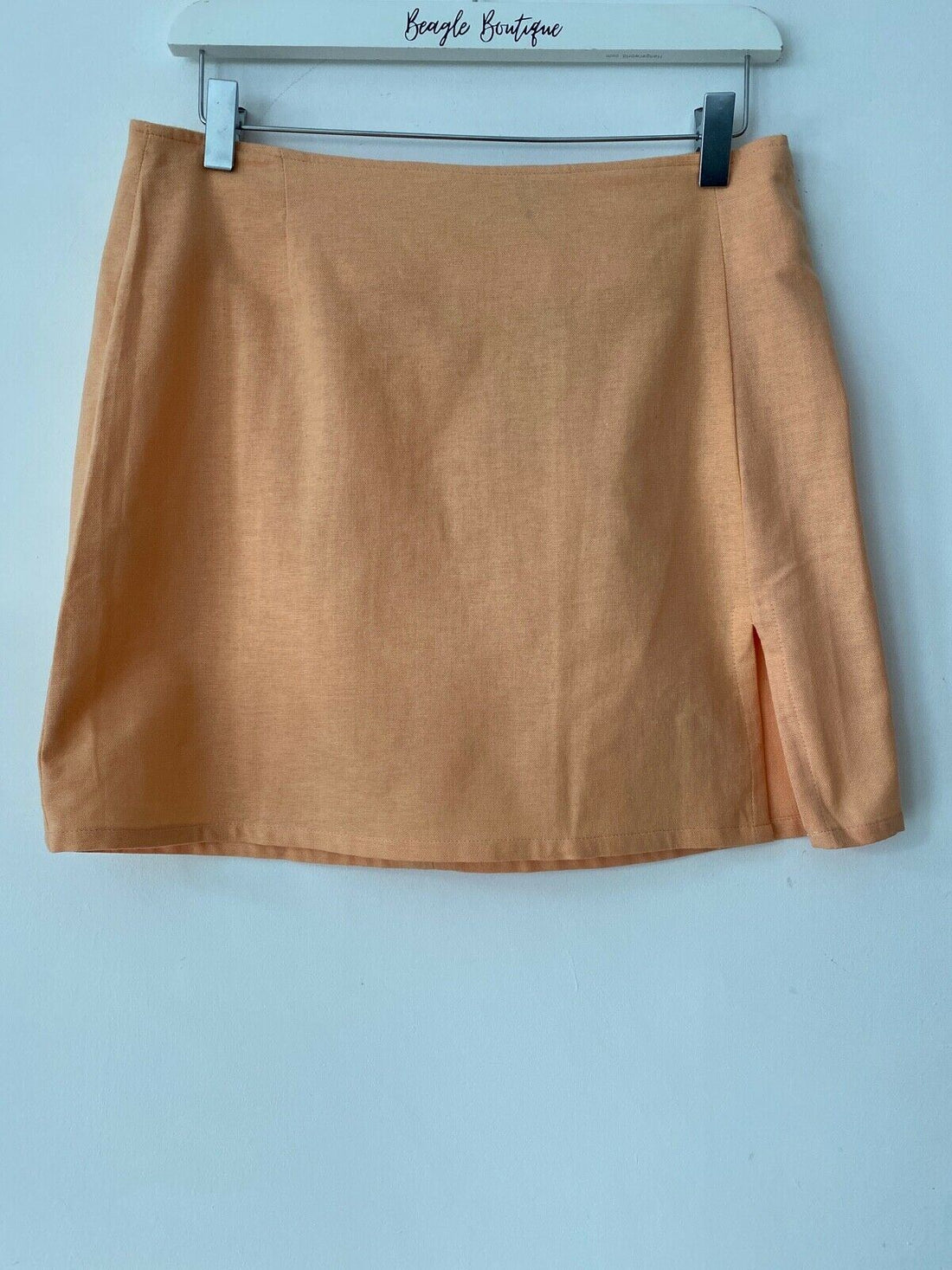 Motel Sheny Mini Skirt Soft Cataloupe  Sizes  XS 8, S 10, M 12, L 14 - Beagle Boutique Fashion Outlet