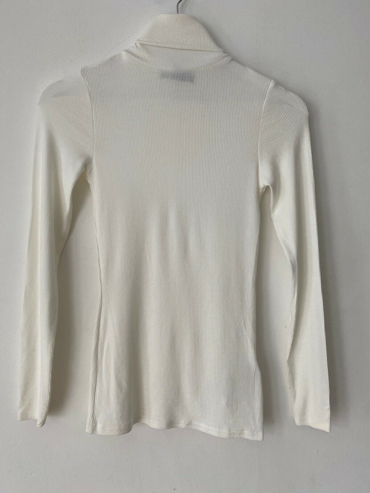 New Look Ribbed Long Sleeve Roll Neck Cream 6, 8, 10, 12, 14, 18
