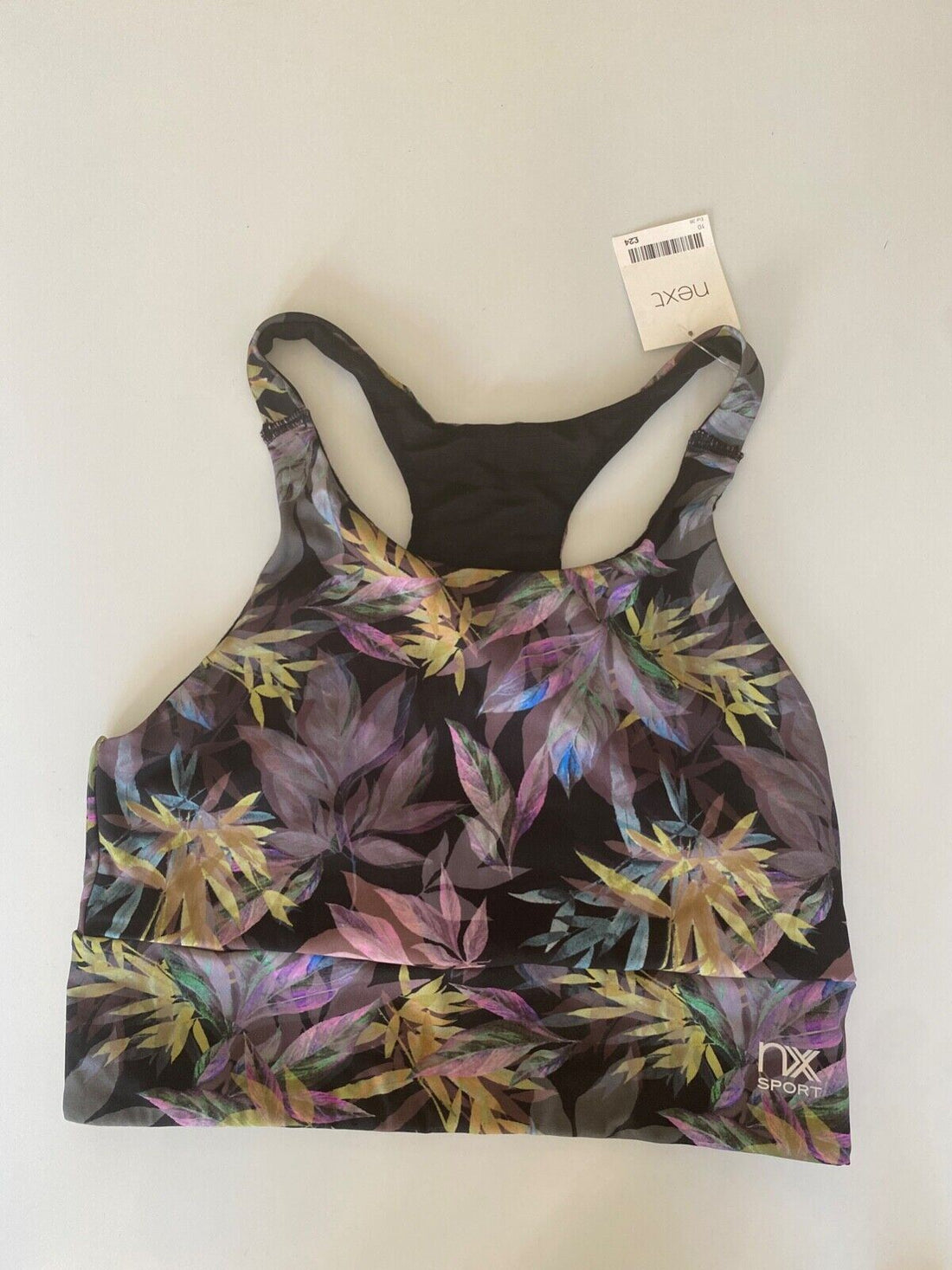 Next NX Sport Crop Top Size 10 Floral - BB Fashion Outlet