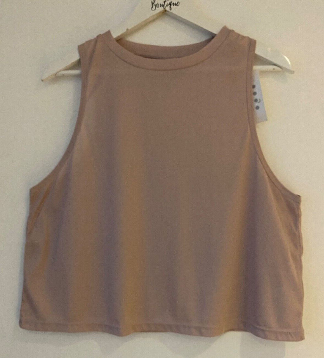 Matalan Souluxe Blush Pink Crop Sleeveless Top Size S - BB Fashion Outlet