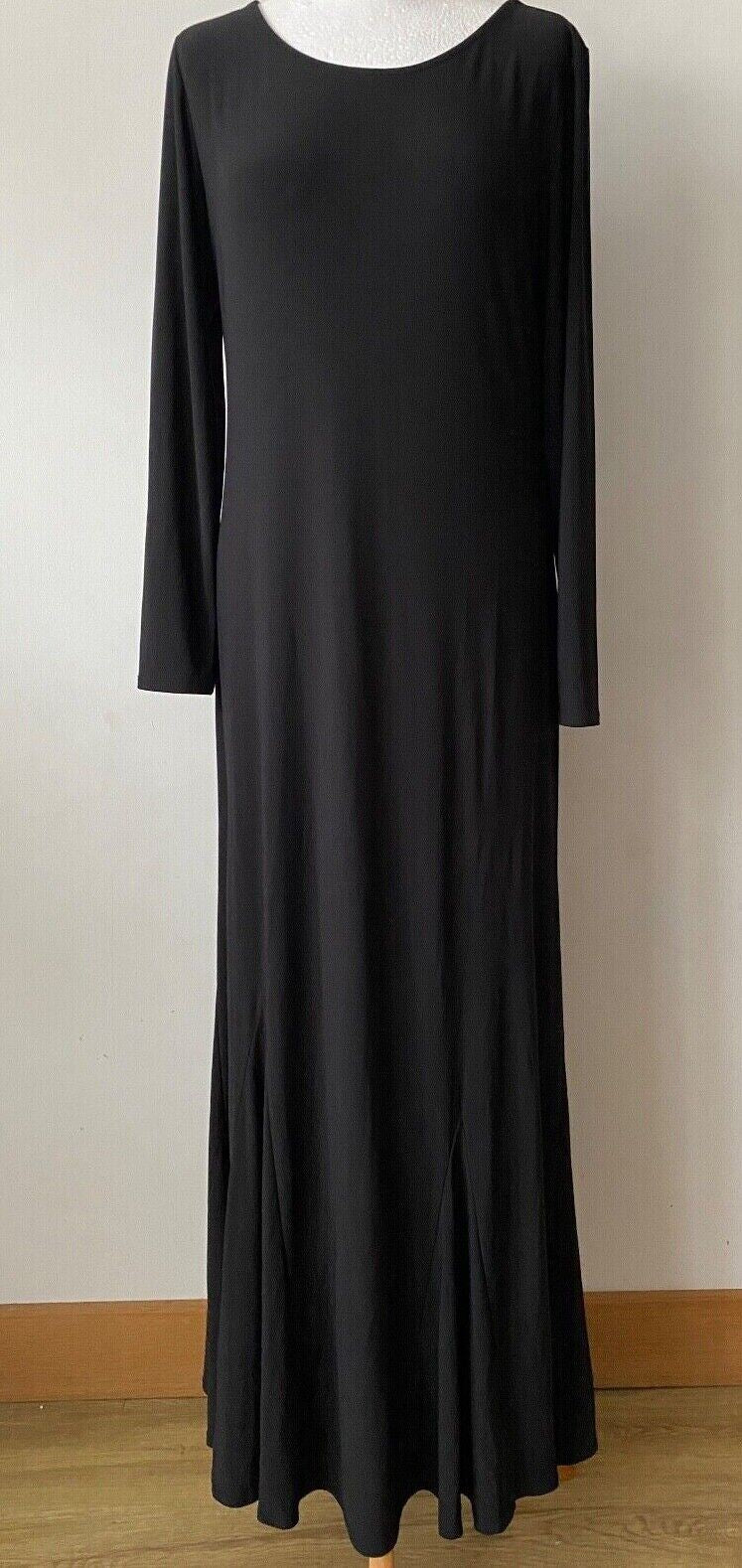 Attitudes by Renee Dress Maxi 3/4 Sleeves Sizes:  S, M, L, XL Blk, Blue, Yellow