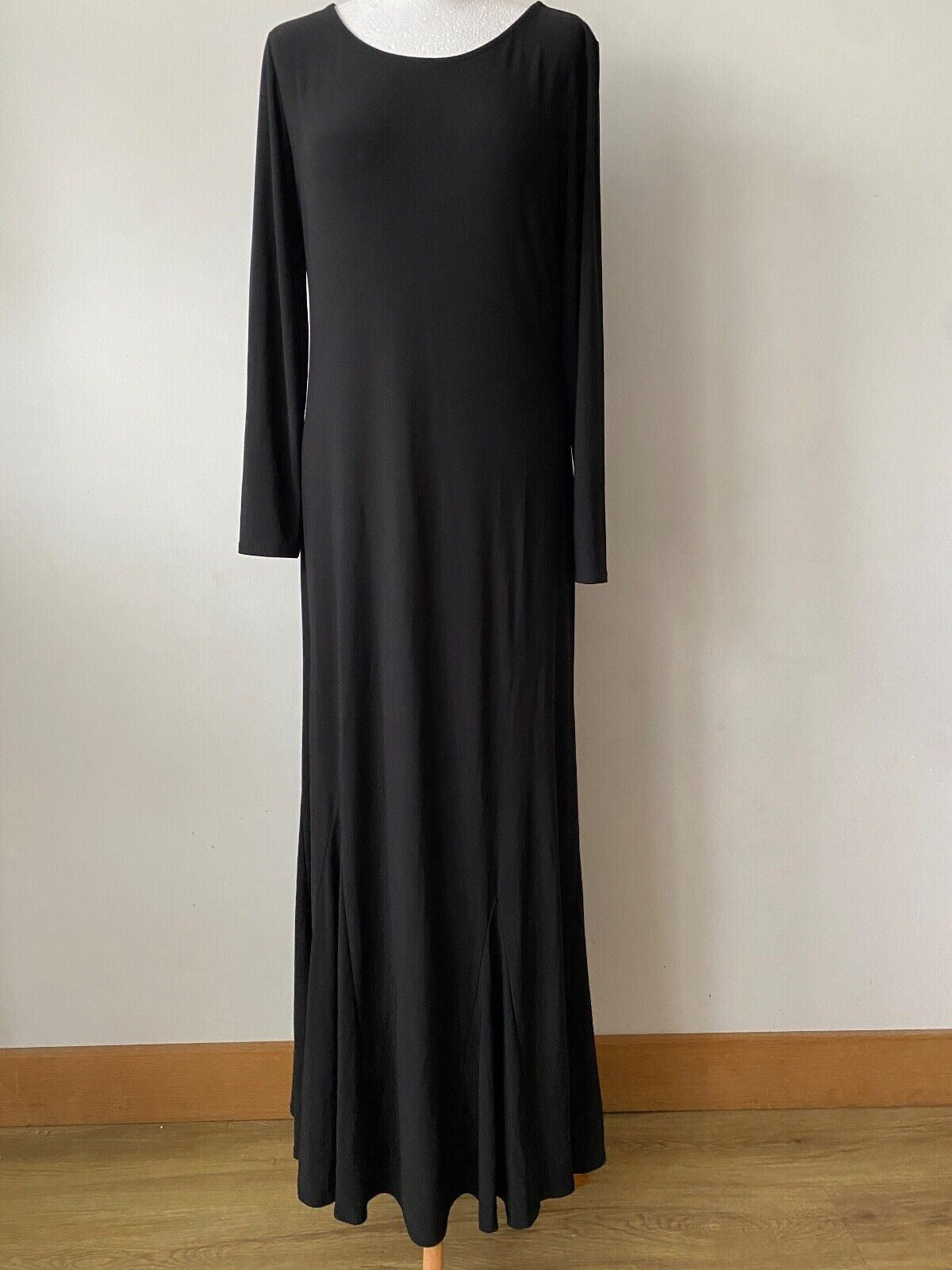 Attitudes by Renee Dress Maxi 3/4 Sleeves Sizes:  S, M, L, XL Blk, Blue, Yellow