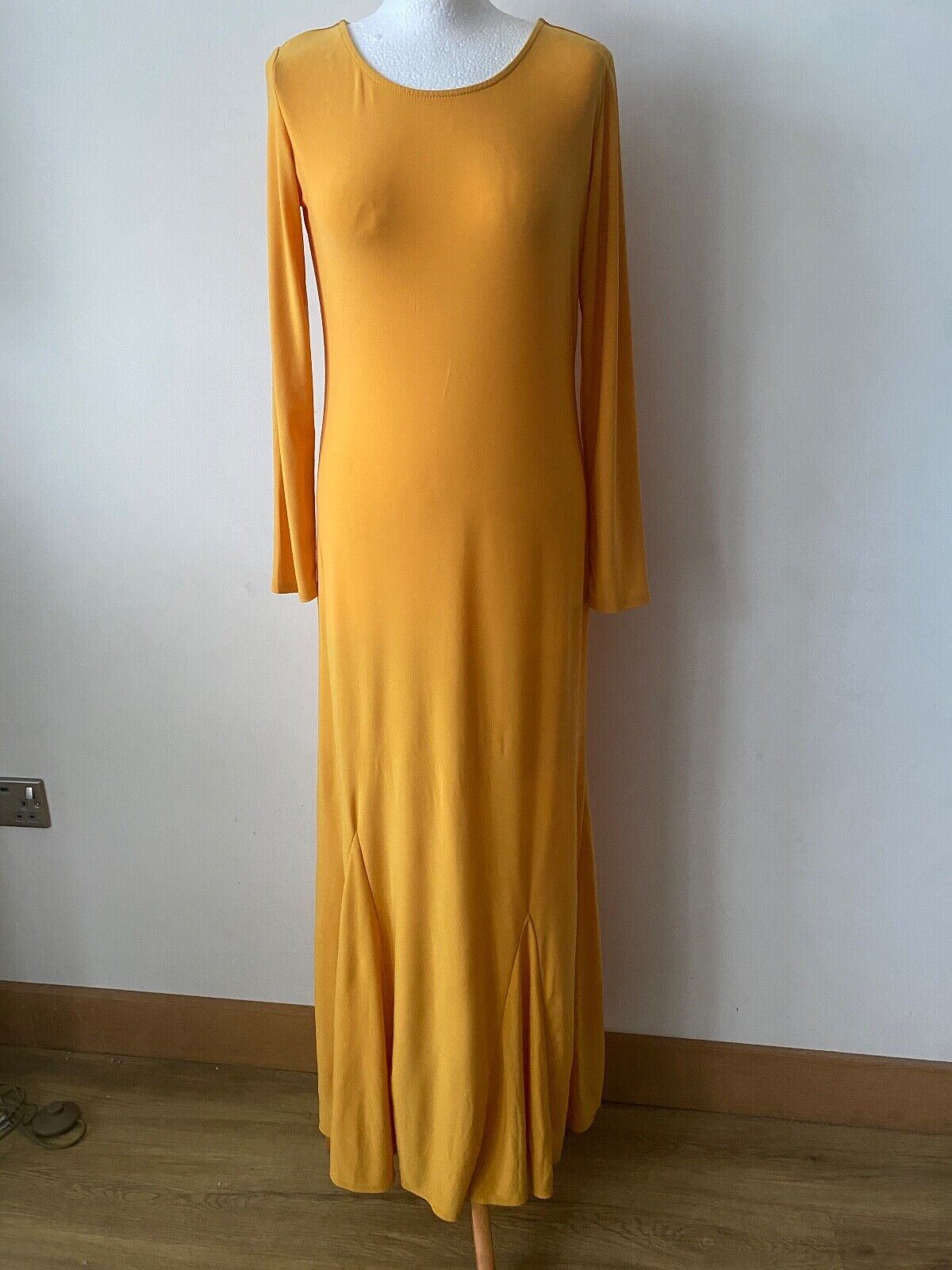 Attitudes by Renee Dress Maxi 3/4 Sleeves Sizes:  S, M, L, XL Blk, Blue, Yellow