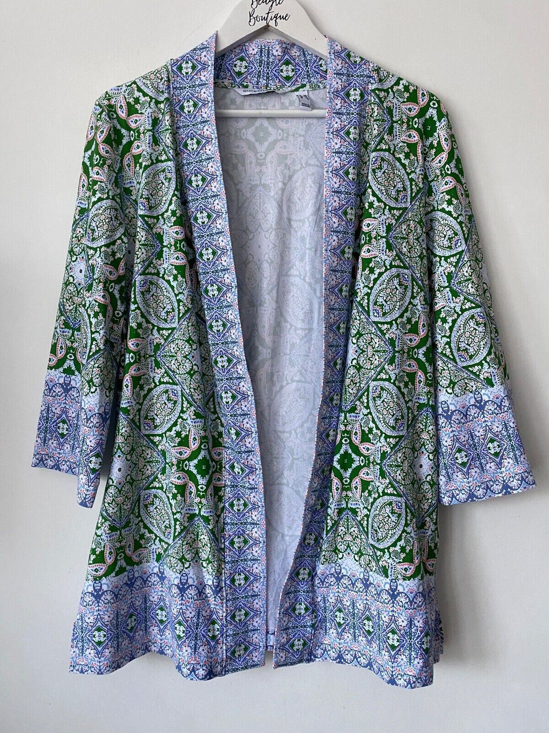 ISAAC MIZRAHI Live! Open Front Print Kimono / Cardigan - BB Fashion Outlet