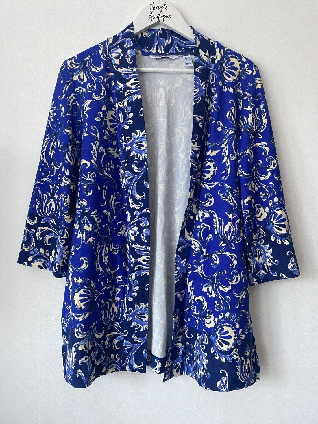 ISAAC MIZRAHI Live! Open Front Print Kimono / Cardigan - BB Fashion Outlet