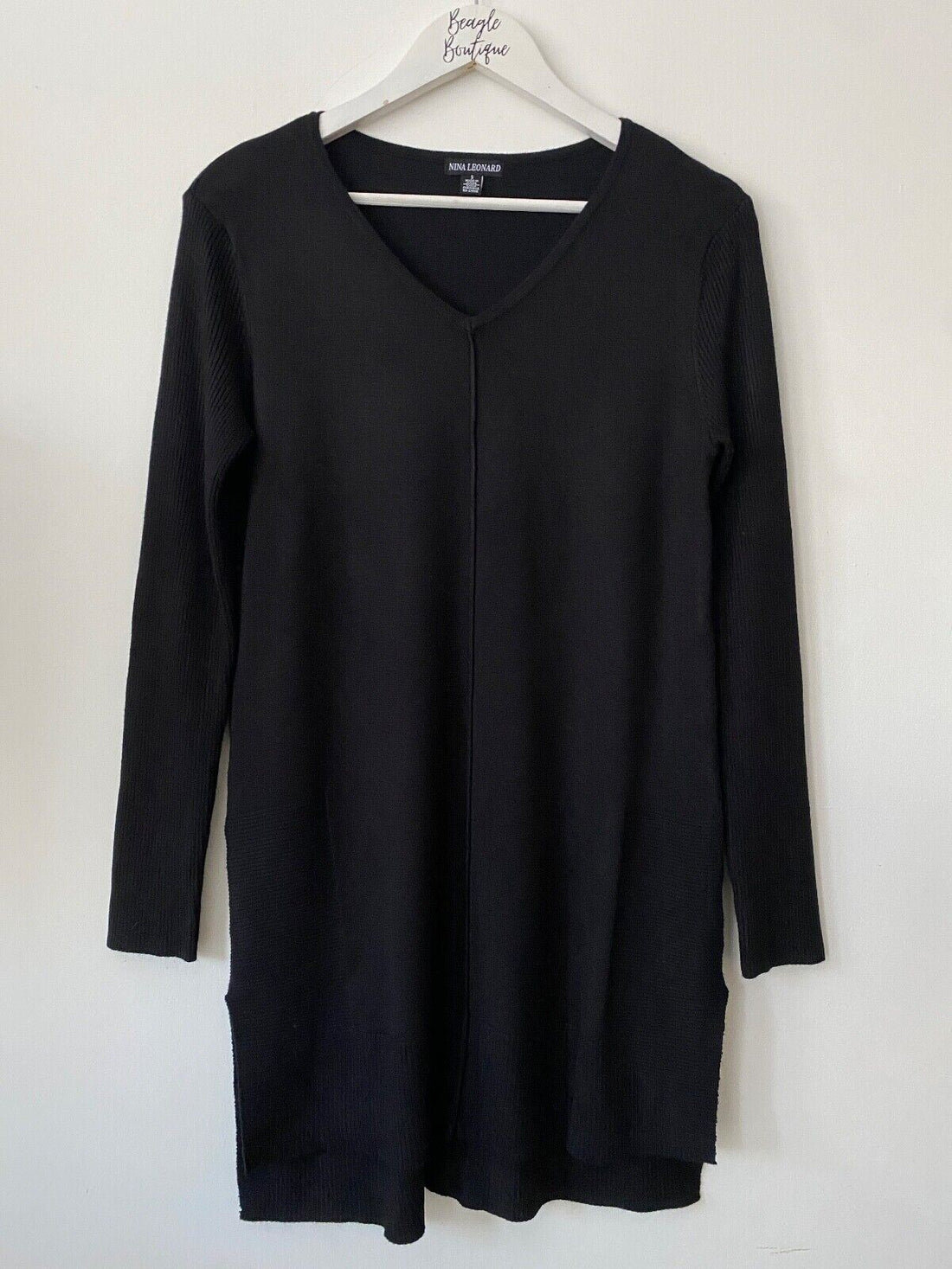 Nina Leonard Longline Tunic Knit Jumper S, M - BB Fashion Outlet