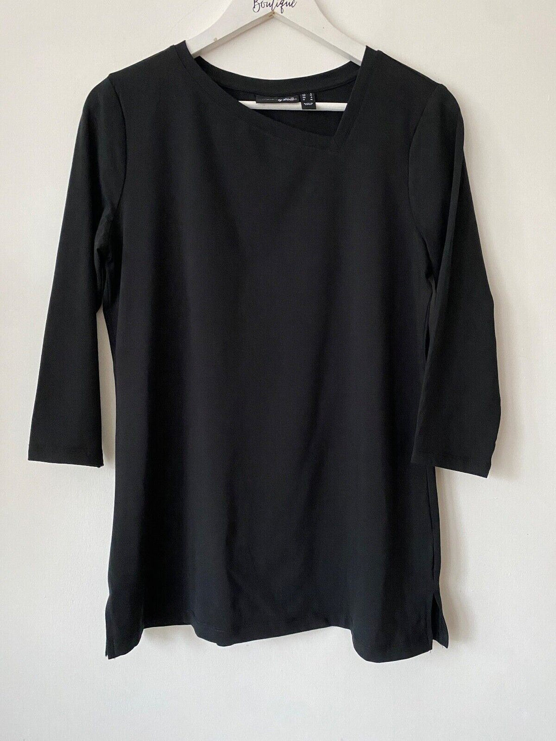 Attitudes by Renee Asymmetric Neckline Tunic - BB Fashion Outlet