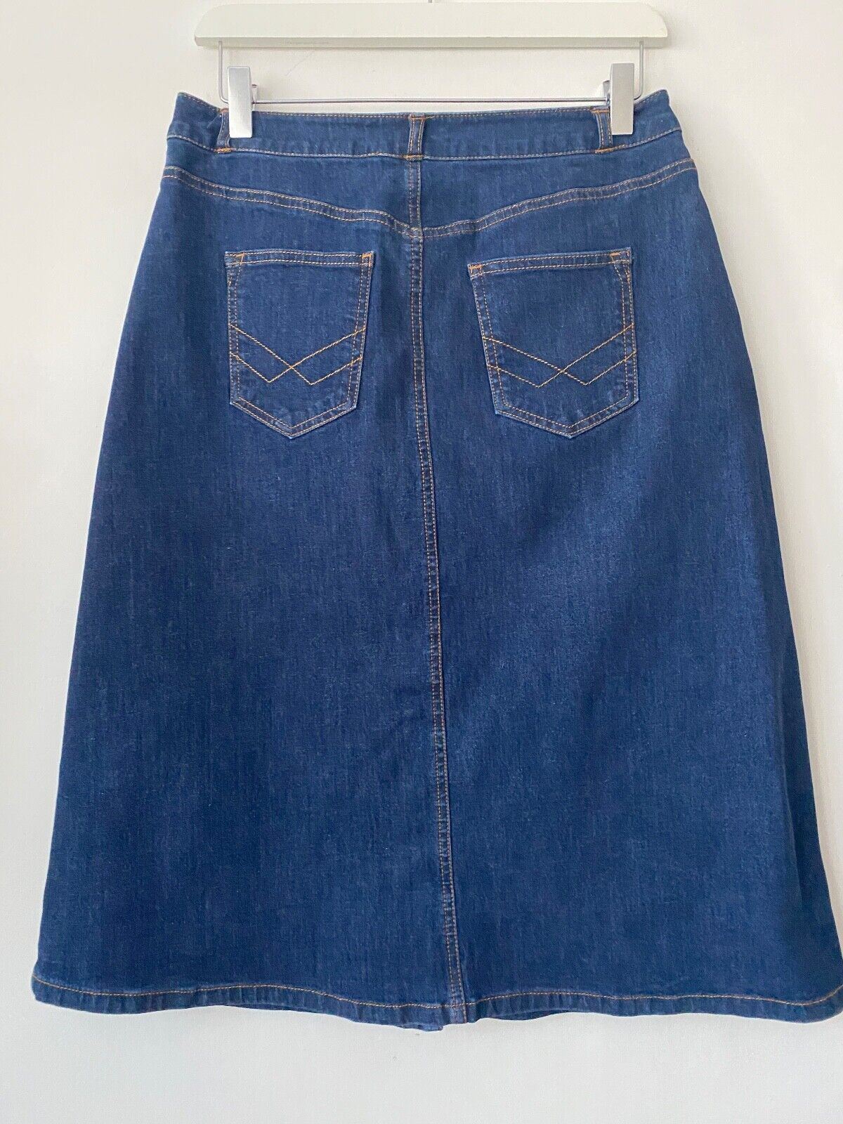 WULI:LUU by Gok Wan Denim A-Line Skirt Button Front Sizes: 10, 12, 16