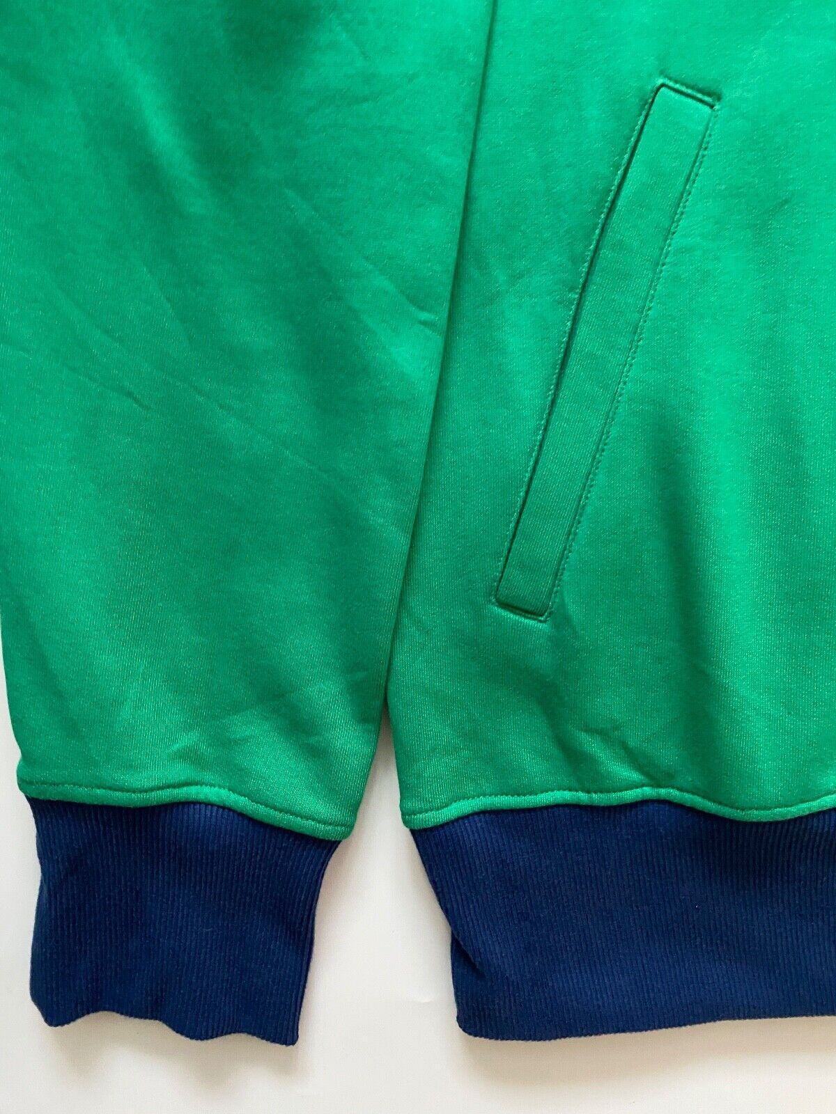 Mens Green Jersey Zip M, XL, 5XL - BB Fashion Outlet