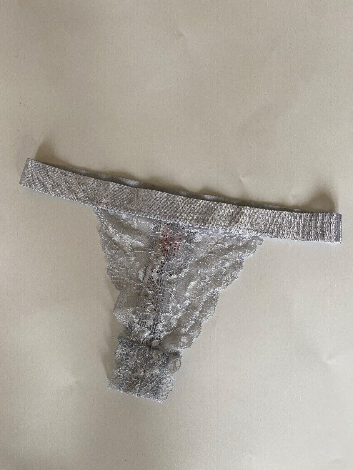 Topshop Thong Light Blue Knickers Briefs Size 6 UK Lace