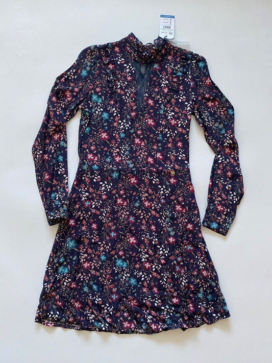 Salsa Floral Dress with Lace Detail Size XS 6 DAMAGED