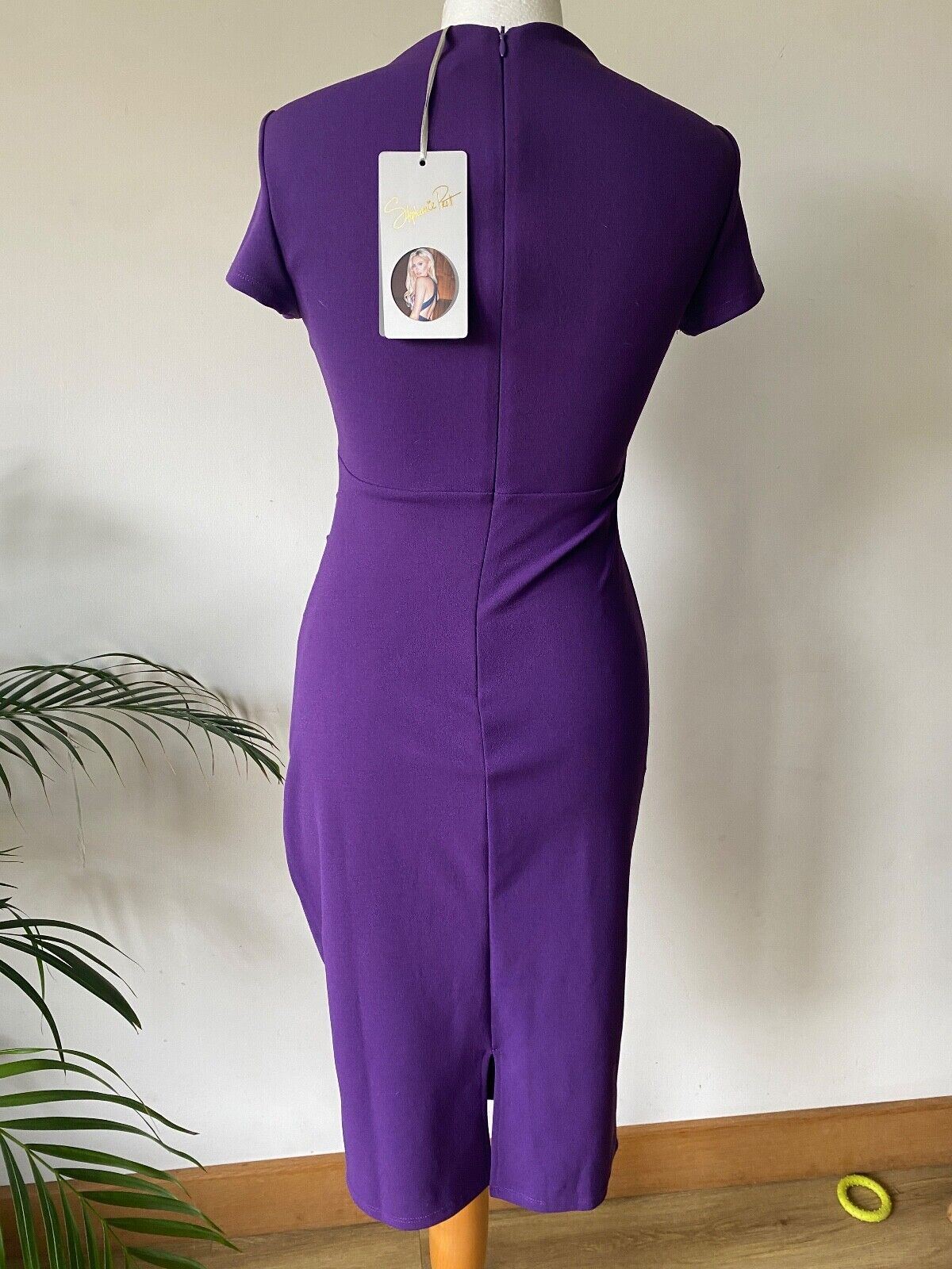 Stephanie Pratt Purple Bodycon Dress Size 10