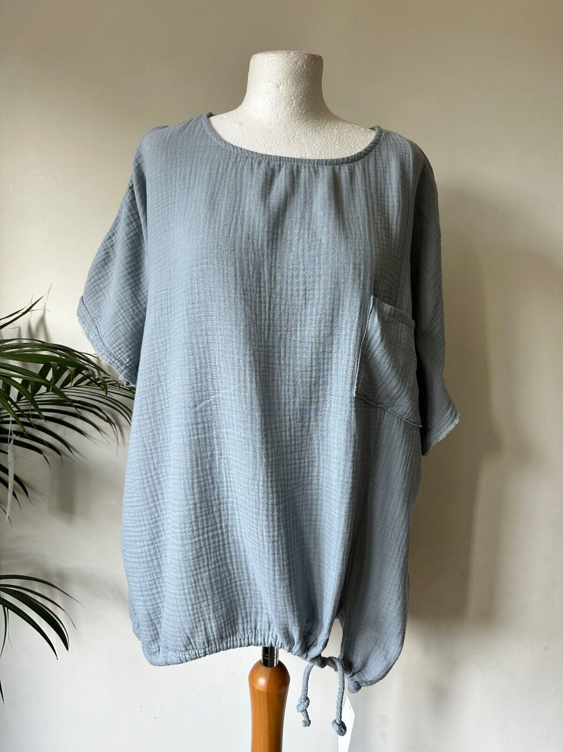 Glossy Made in Italy Tunic Top Size 12- 16 Oversized Boxy - BB Fashion Outlet