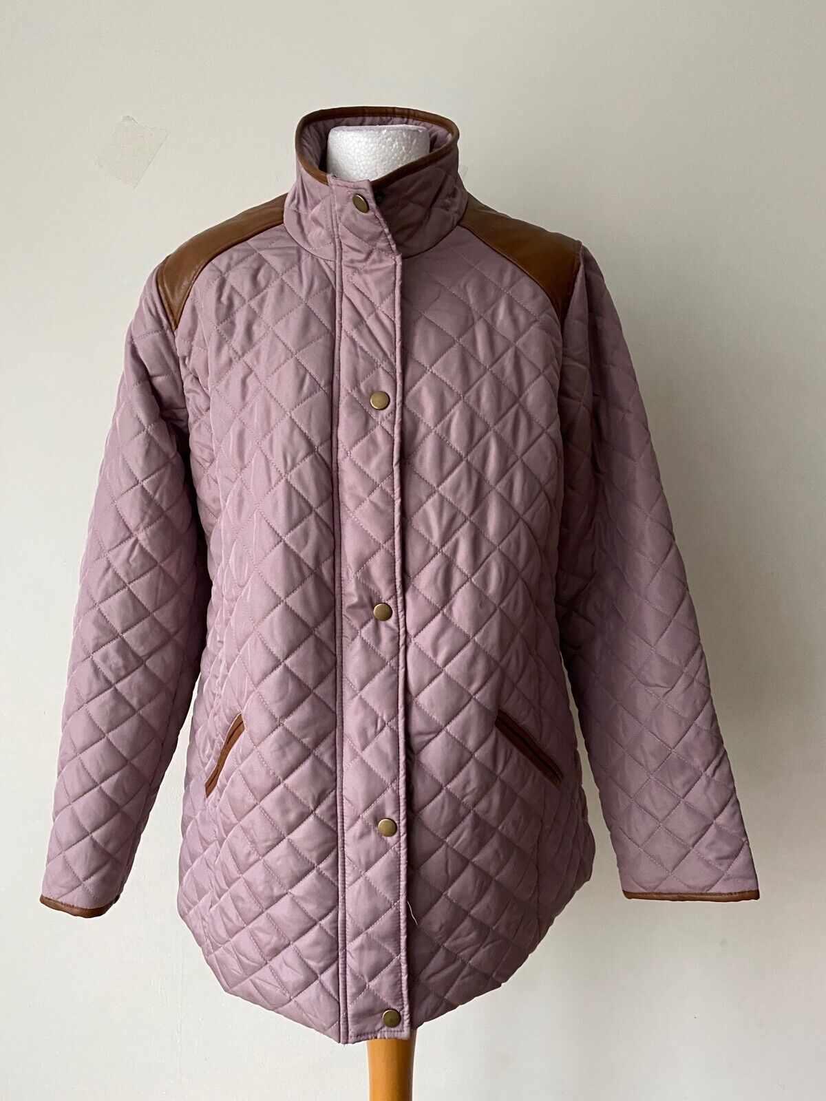 Julipa Quilted Jacket Size 14 Light Purple