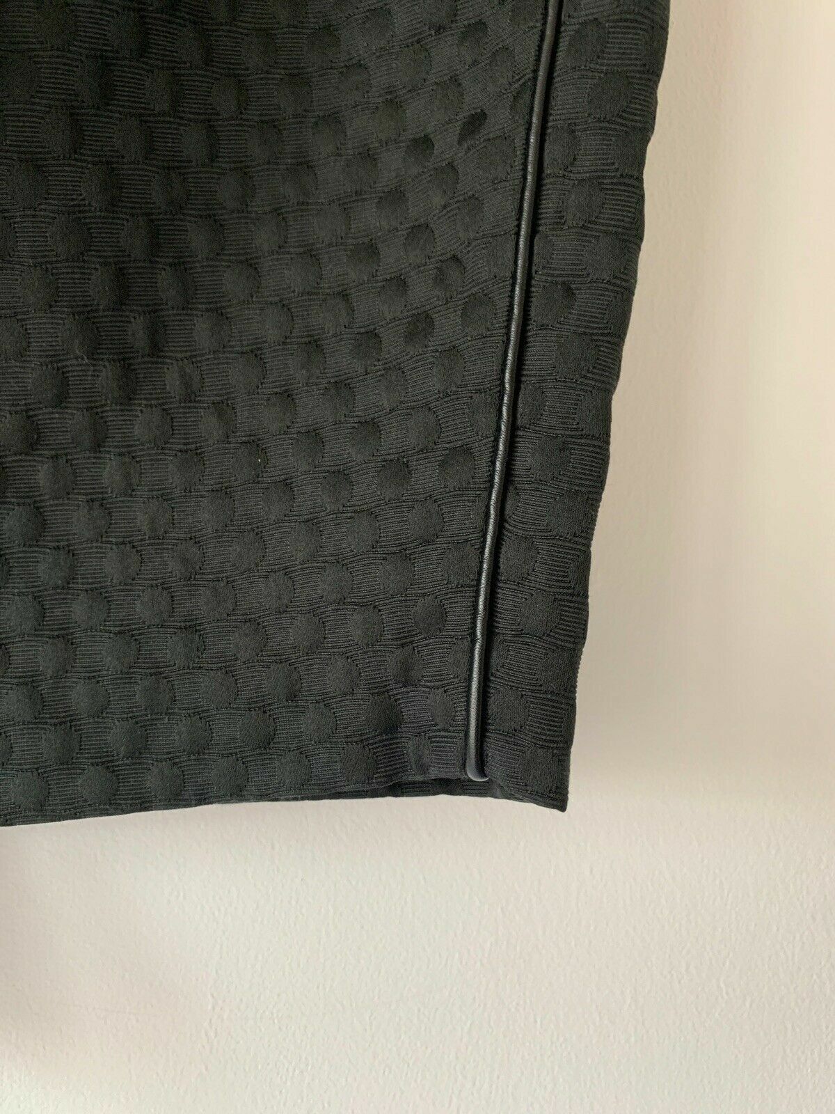 Proudmade Asymmetric Black Skirt Short mini skirt Leather Trims